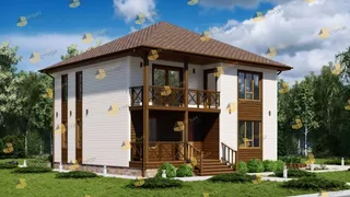 Двухэтажный коттедж Удачный