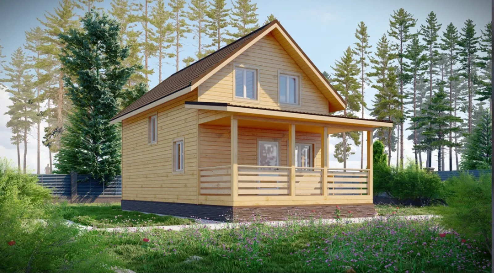 Коттедж с мансардой Подольск