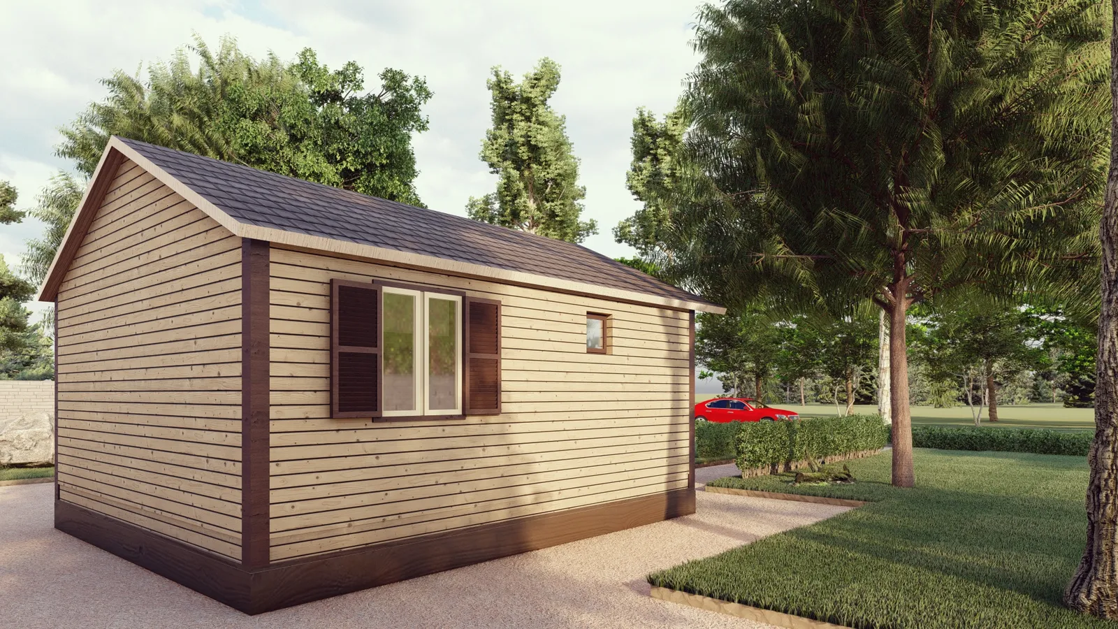 Одноэтажный дачный Гройсен