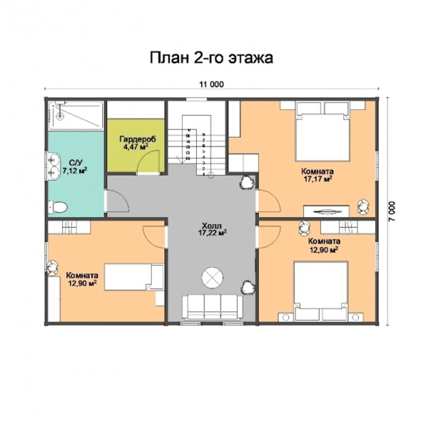 Коттедж с мансардой Дубна