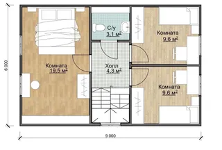 Коттедж с мансардой Медынь 2