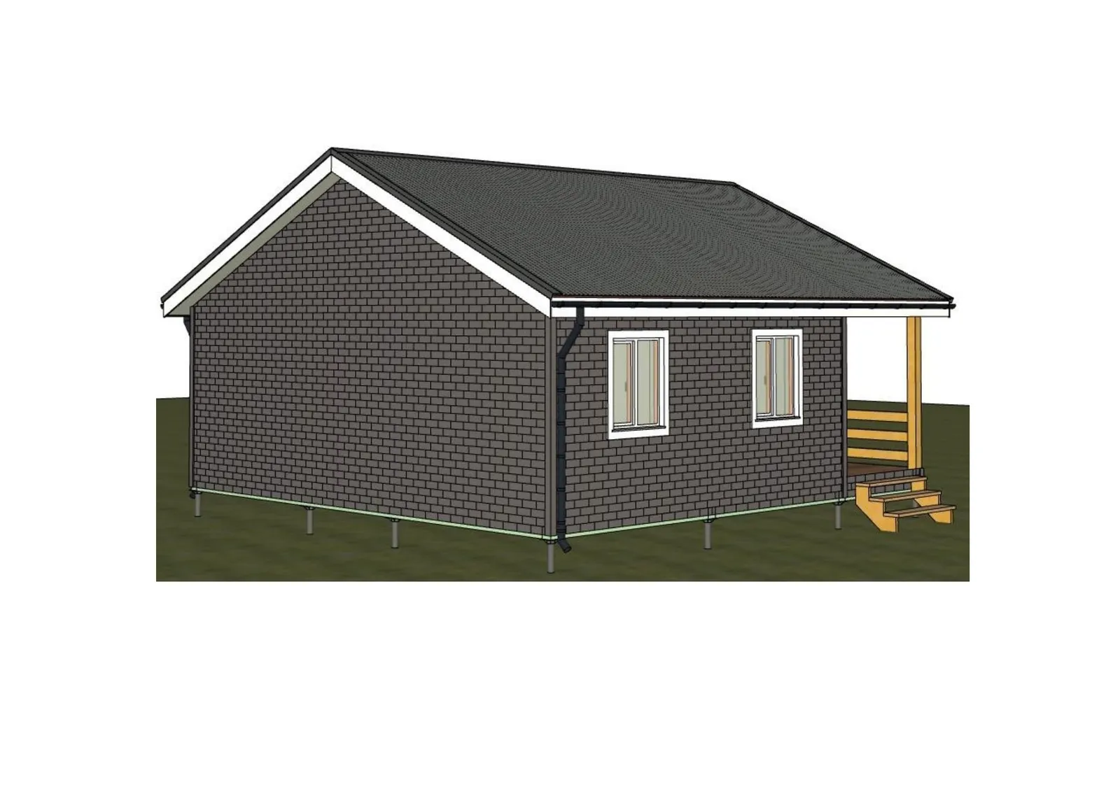 Одноэтажный коттедж Юбилейный