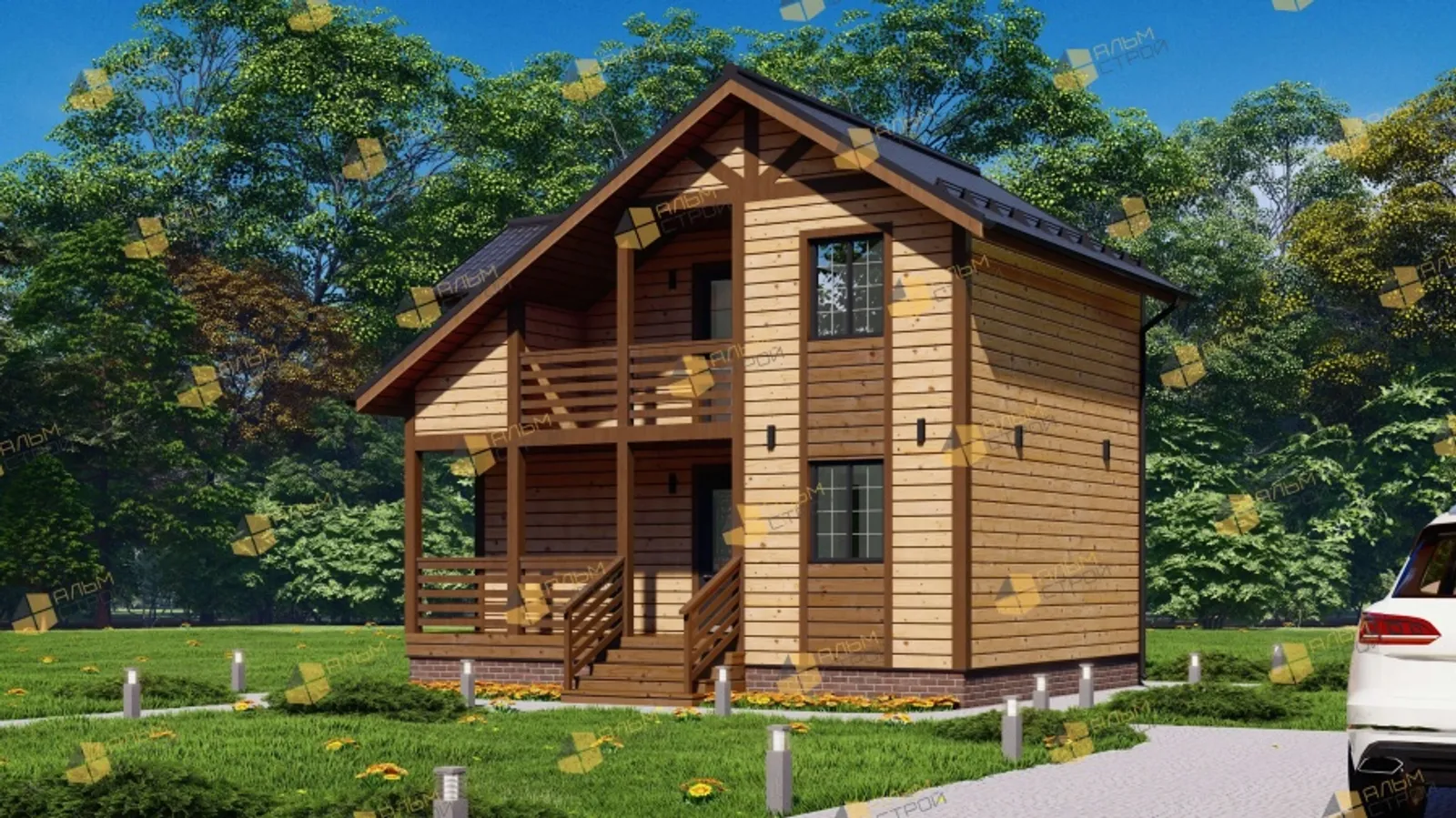 Коттедж с мансардой Канцлер