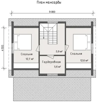 Дачный с мансардой Коломна
