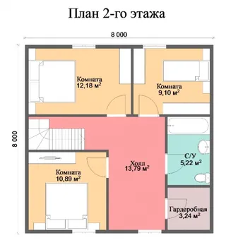 Коттедж с мансардой Растуново