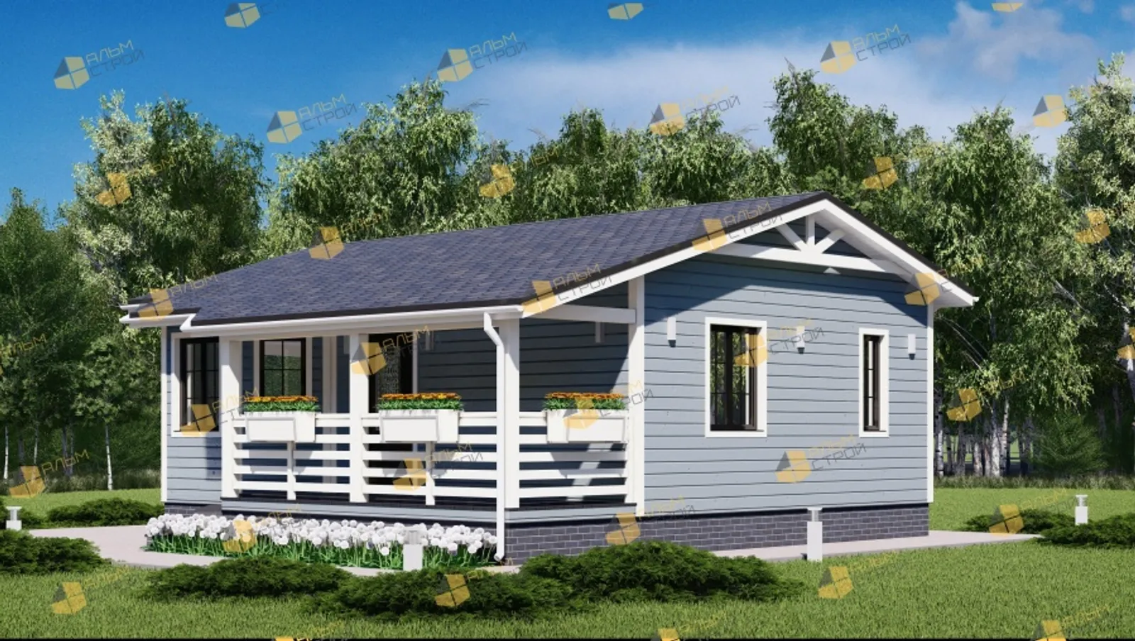 Одноэтажный коттедж Мечтатель