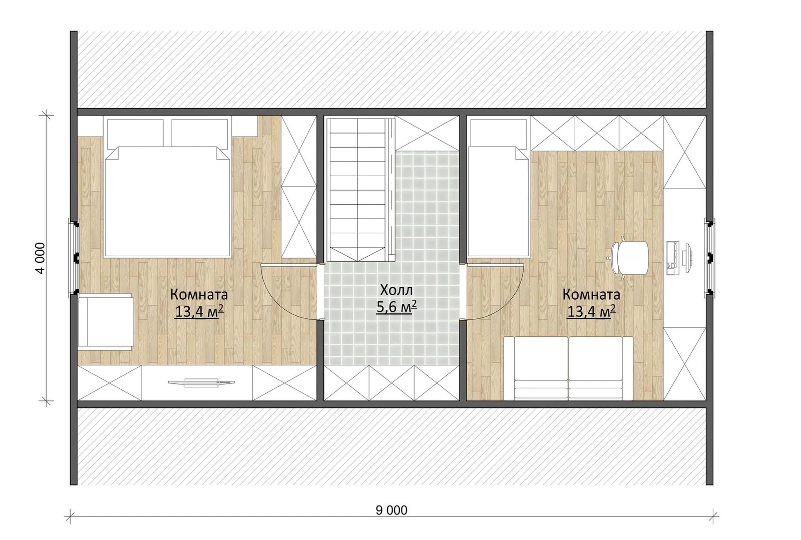 Дачный с мансардой Велес 3