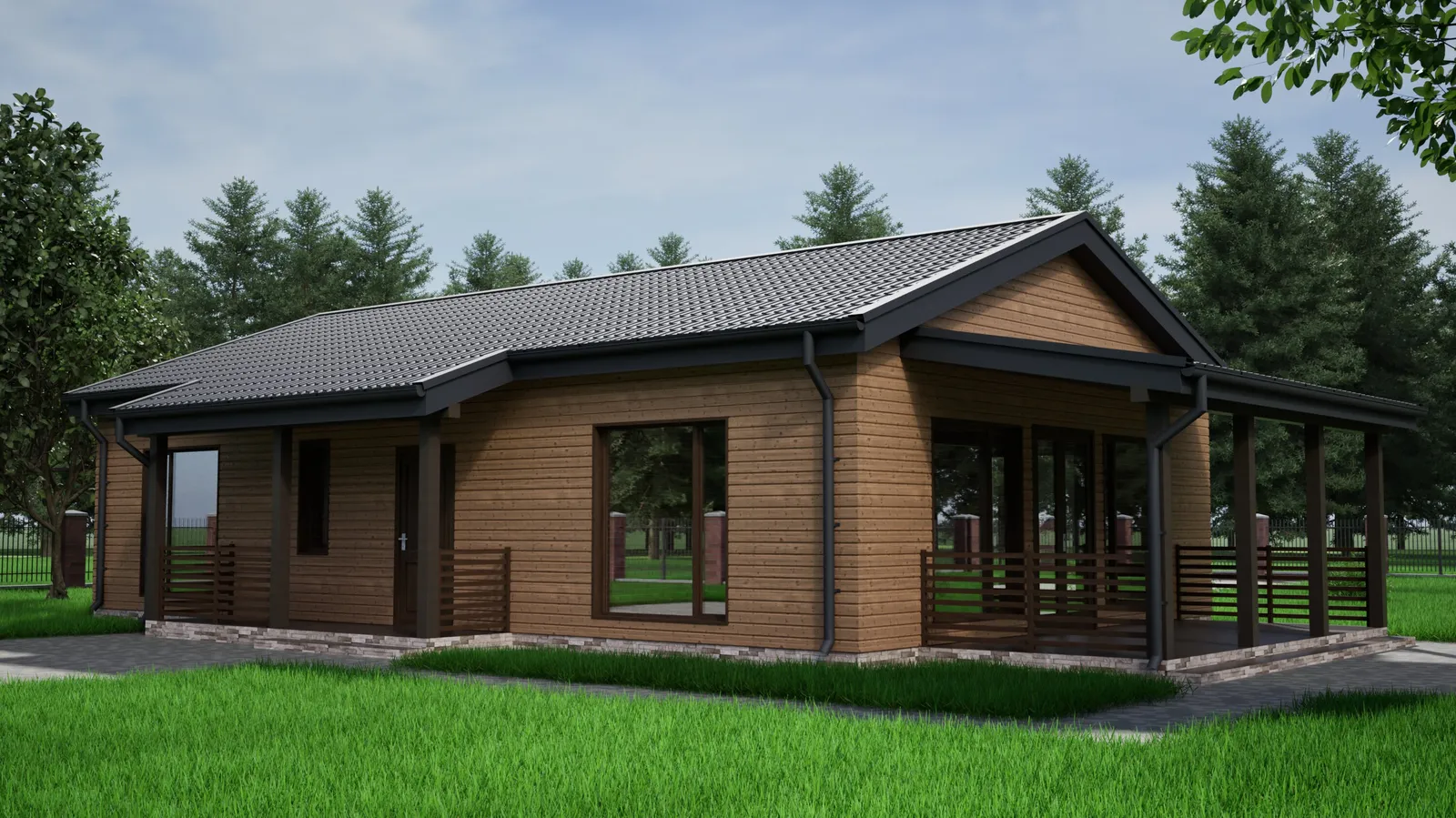 Одноэтажный коттедж Фаворит