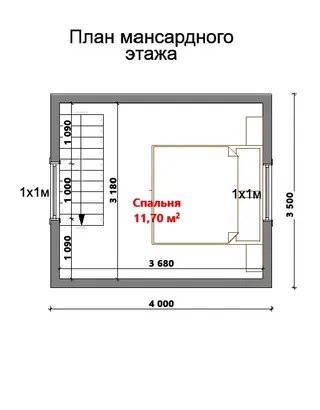 Дачный с мансардой Рябина