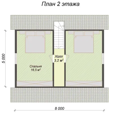 Дачный с мансардой Жемчужина