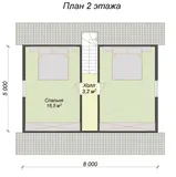 Дачный с мансардой Жемчужина