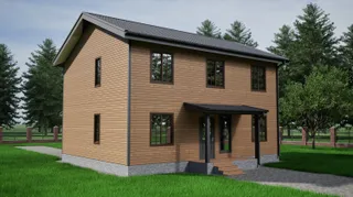 Двухэтажный коттедж Уютный