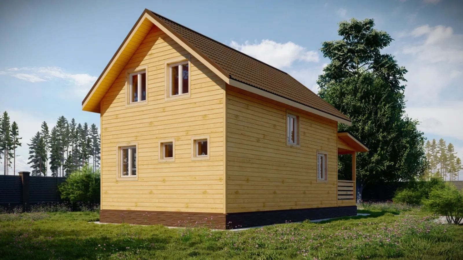 Коттедж с мансардой Подольск