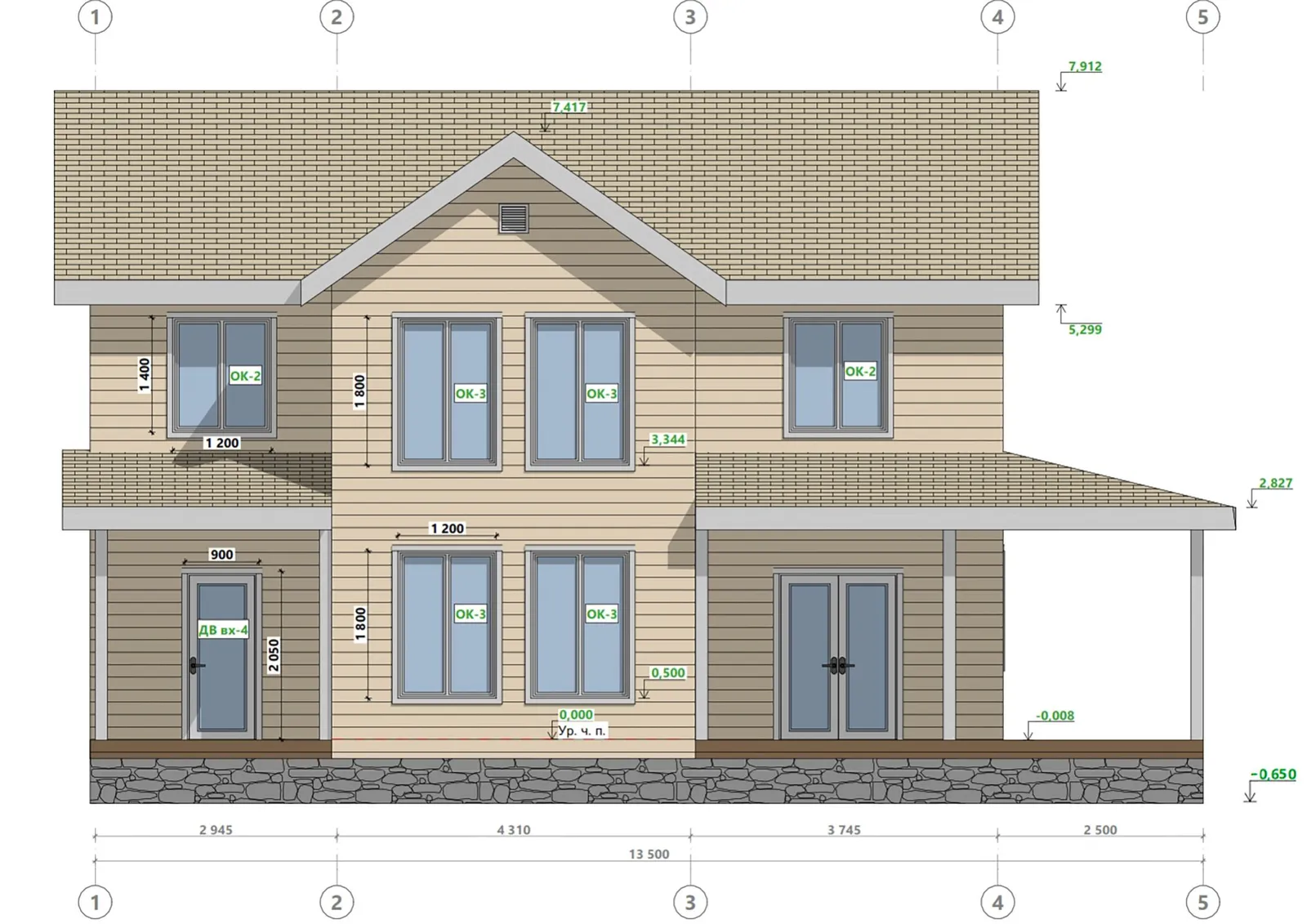 Двухэтажный коттедж Видный 2