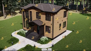 Двухэтажный коттедж Семейный