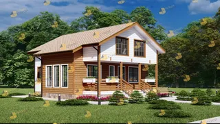 Коттедж с мансардой Феникс