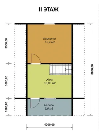 Дачный с мансардой Престиж №5