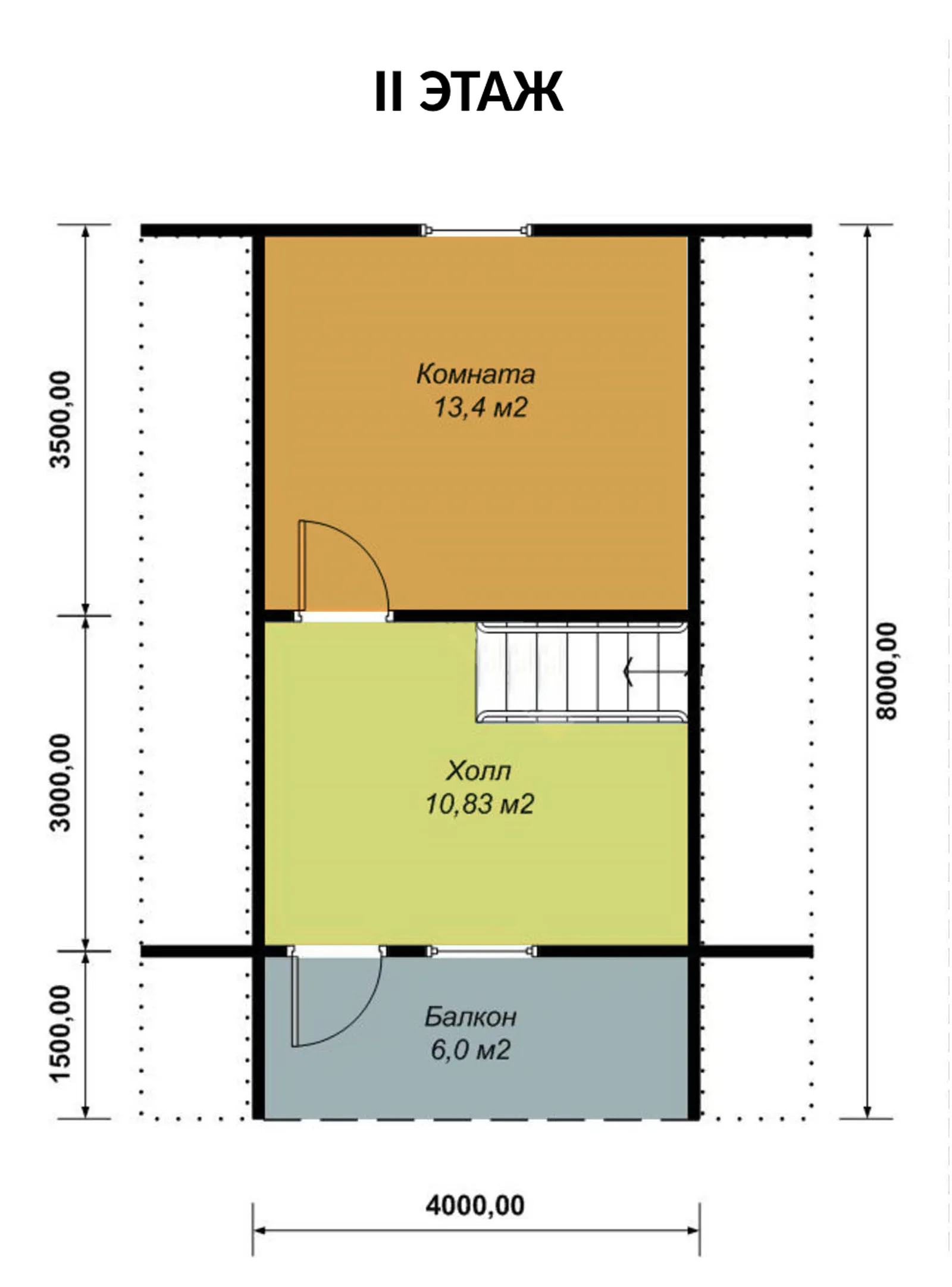Дачный с мансардой Престиж №5