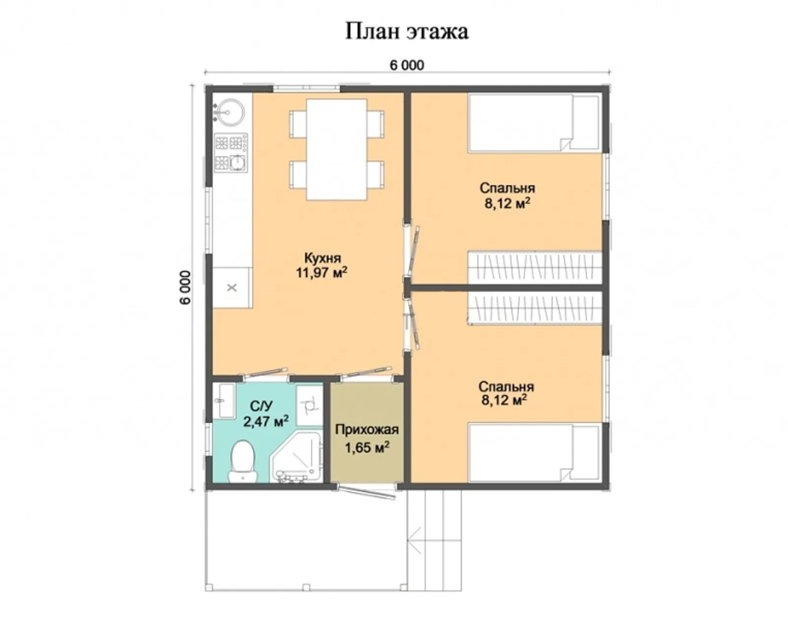 Одноэтажный дачный Бастион