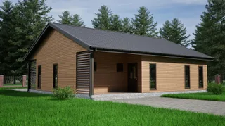 Одноэтажный коттедж Тюмень