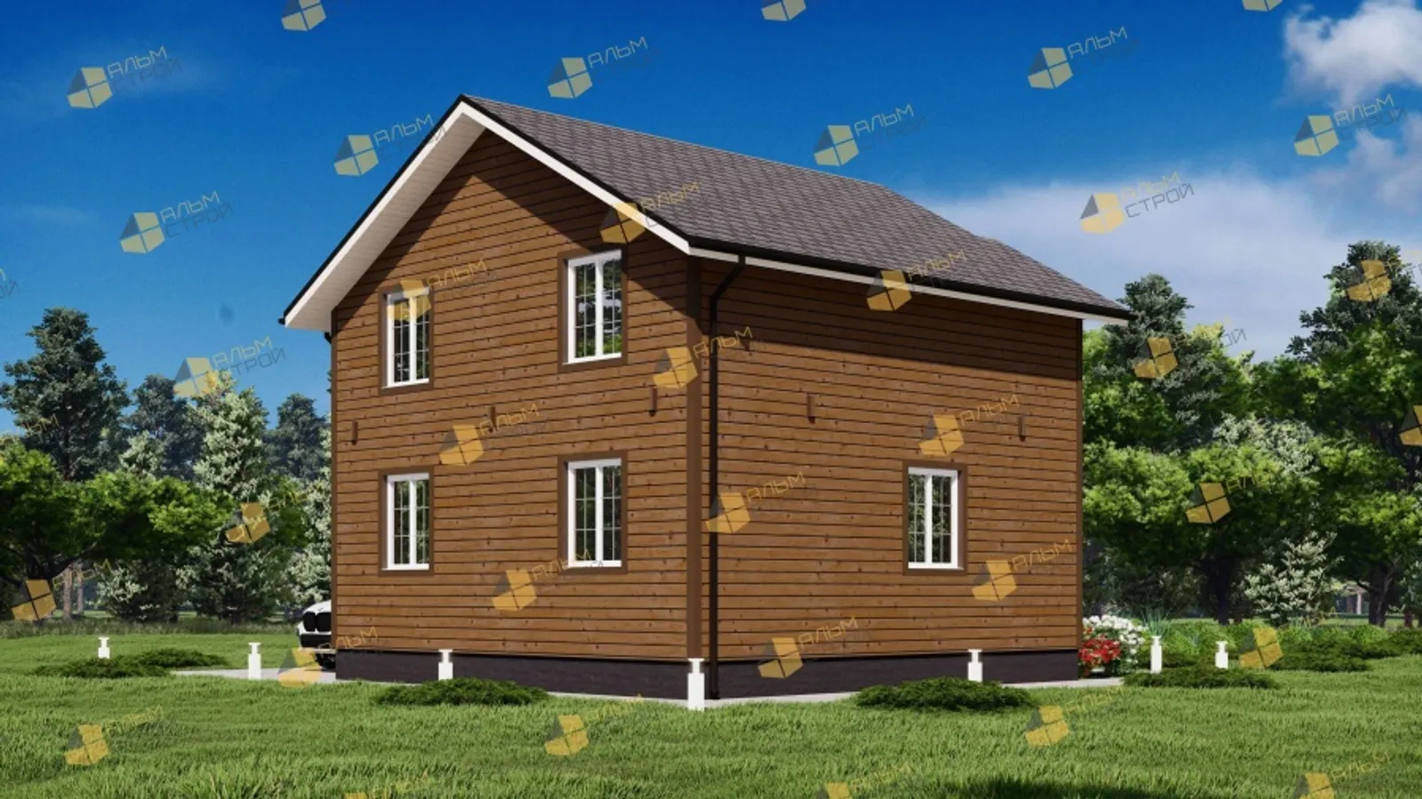 Коттедж с мансардой Уют