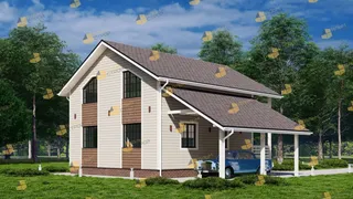 Коттедж с мансардой Кашира