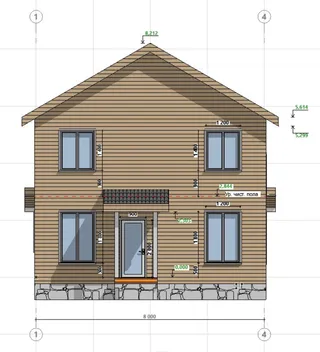 Двухэтажный коттедж Вязьма