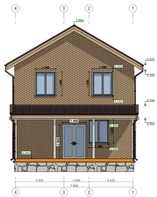 Двухэтажный коттедж Ярославль