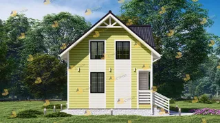 Коттедж с мансардой Феникс 2К