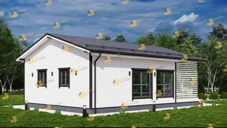Одноэтажный коттедж Оптима 48