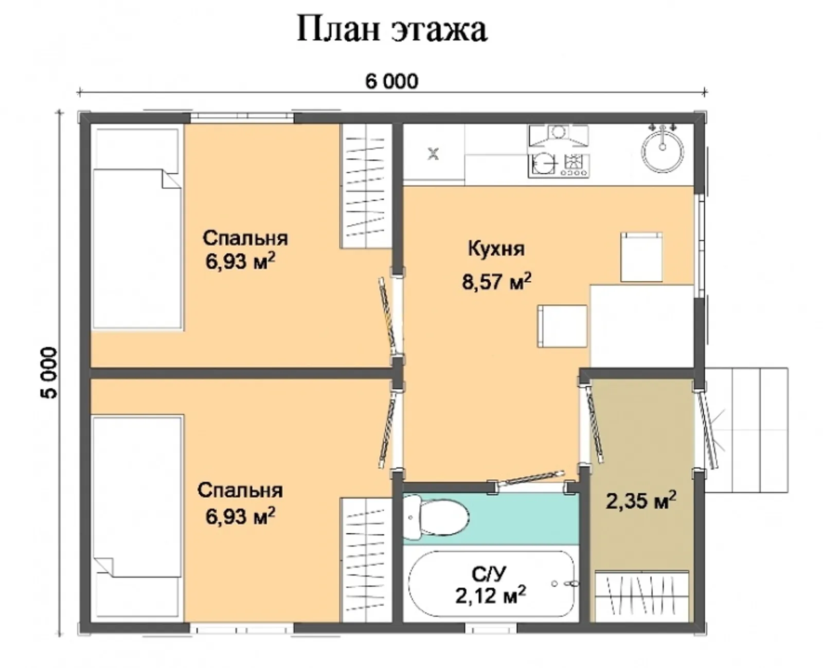 Одноэтажный дачный Гройсен