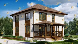 Двухэтажный коттедж Удачный