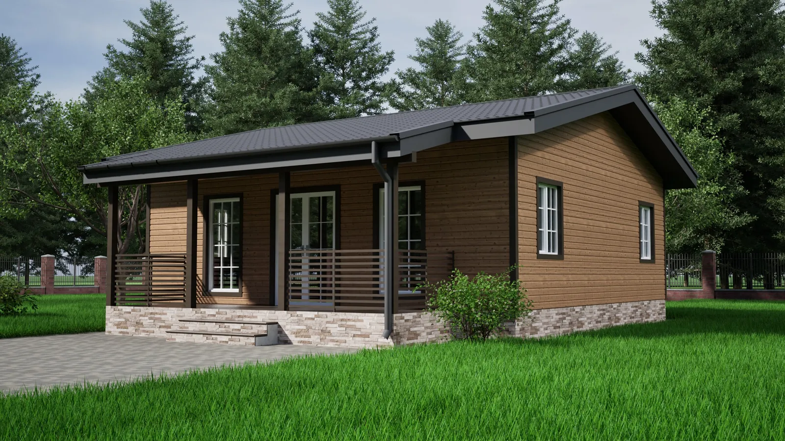 Одноэтажный коттедж Пенза