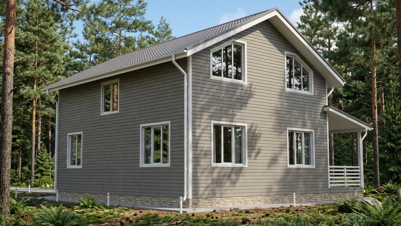 Коттедж с мансардой Варяг