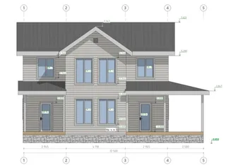 Двухэтажный коттедж Видный