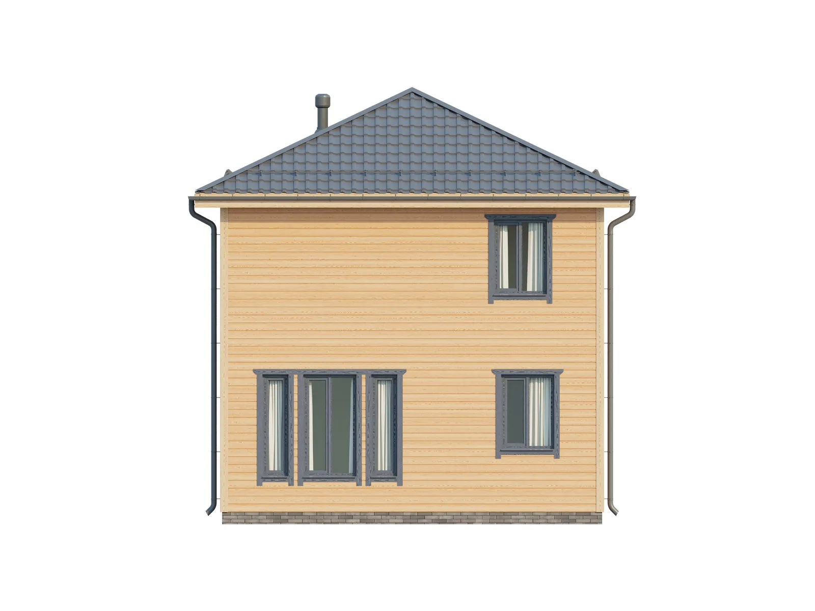 Двухэтажный коттедж Семейный Мини