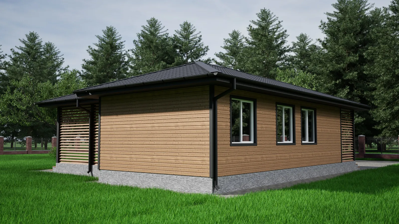 Одноэтажный коттедж Бийск