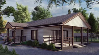 Одноэтажный коттедж Томск 2