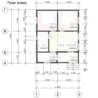 Одноэтажный дачный Зодчий