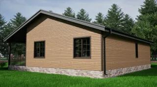 Одноэтажный коттедж Кантри 1