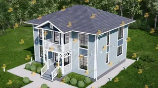 Двухэтажный коттедж Херсон