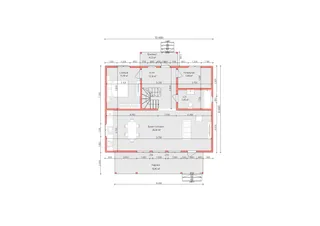 Двухэтажный коттедж Уютный