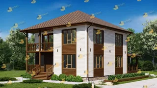 Двухэтажный коттедж Удачный