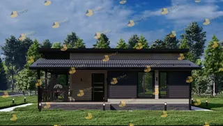 Одноэтажный коттедж Стиль