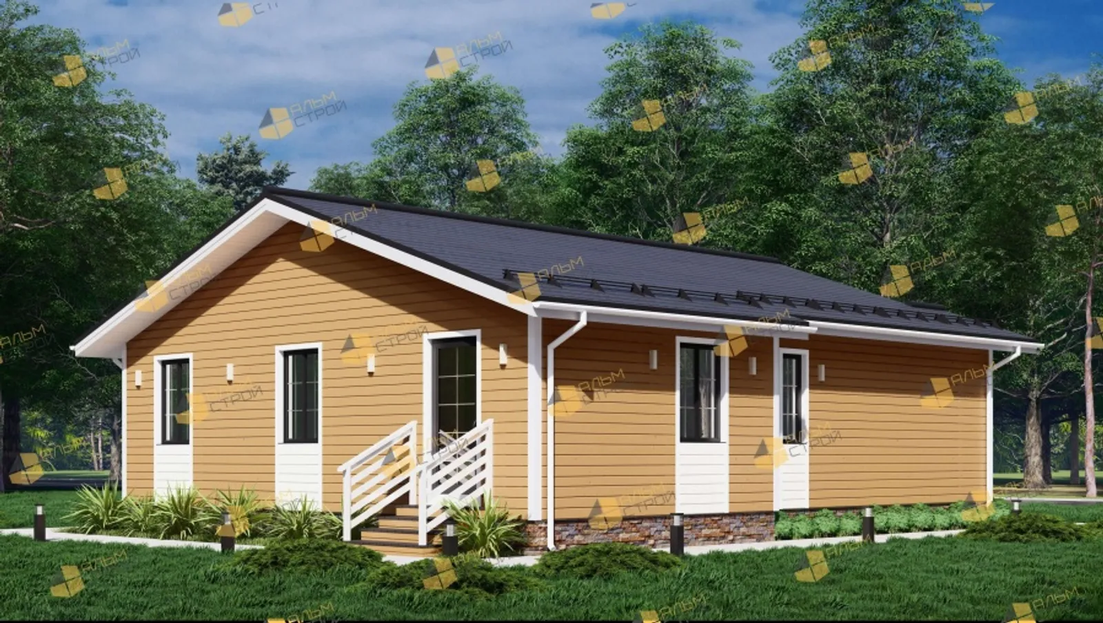Одноэтажный коттедж Идеал