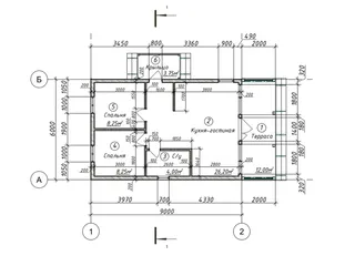 Одноэтажный коттедж Оптима макси