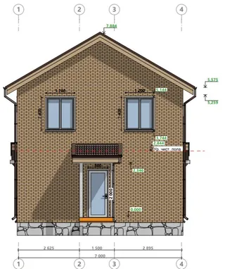 Двухэтажный коттедж Ярославль