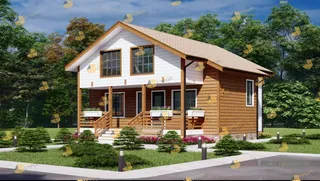 Коттедж с мансардой Феникс