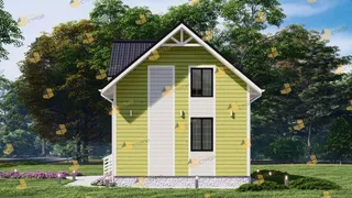 Коттедж с мансардой Феникс 2К