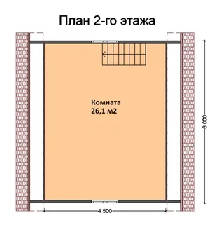 Дачный с мансардой Престиж №2